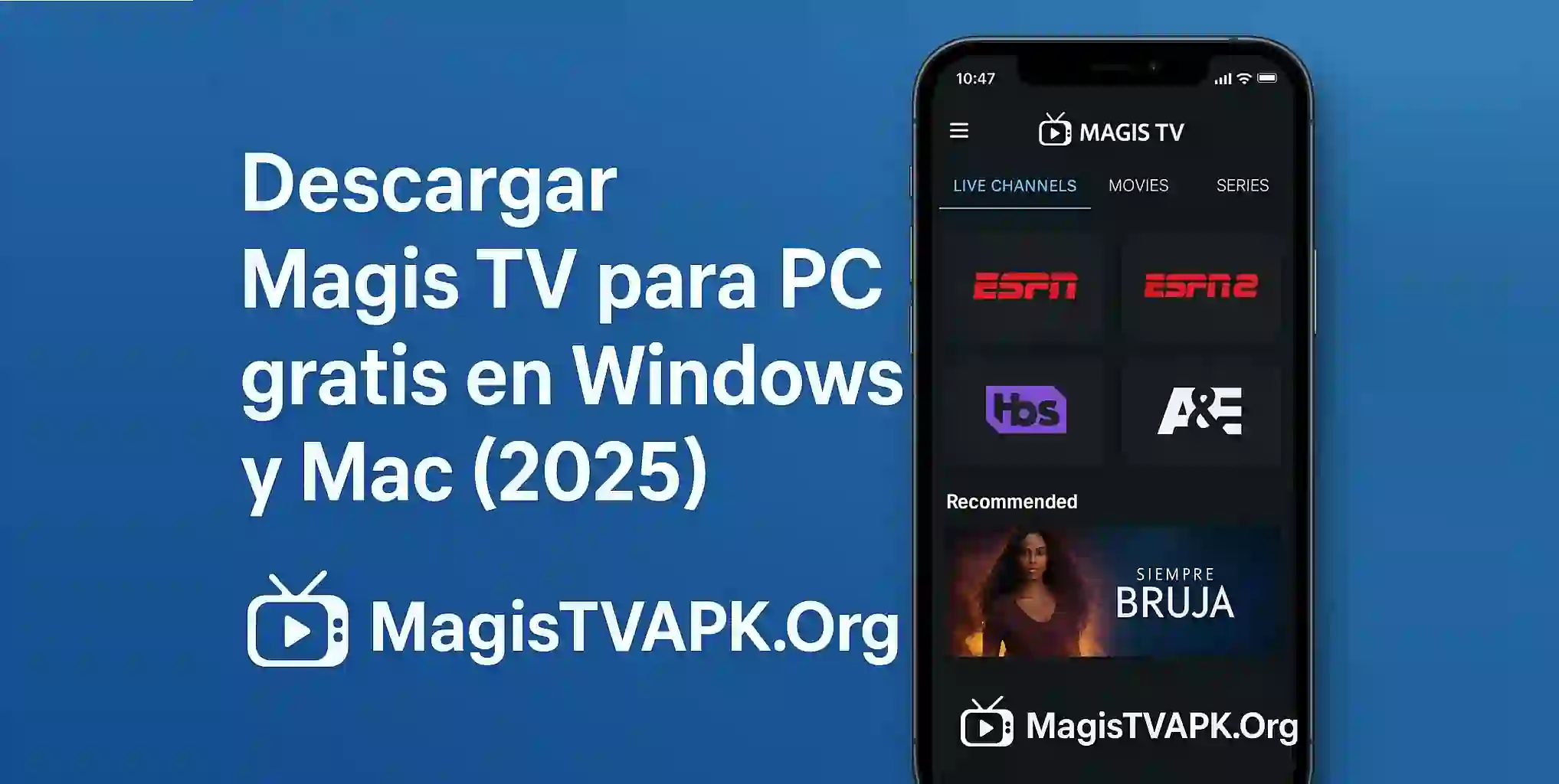 Descargar Magis TV para PC gratis en Windows y Mac (2025)